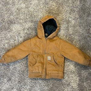 Brown kids Carhartt winter jacket